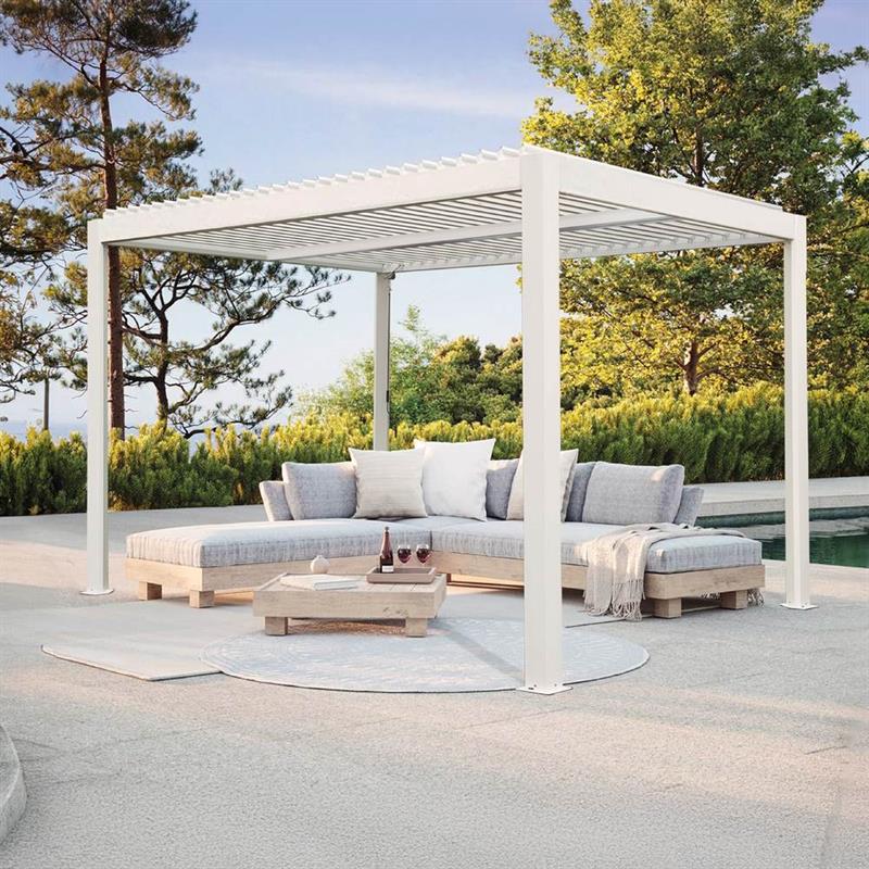 EDEN PERGOLA 3X3 BIANCA