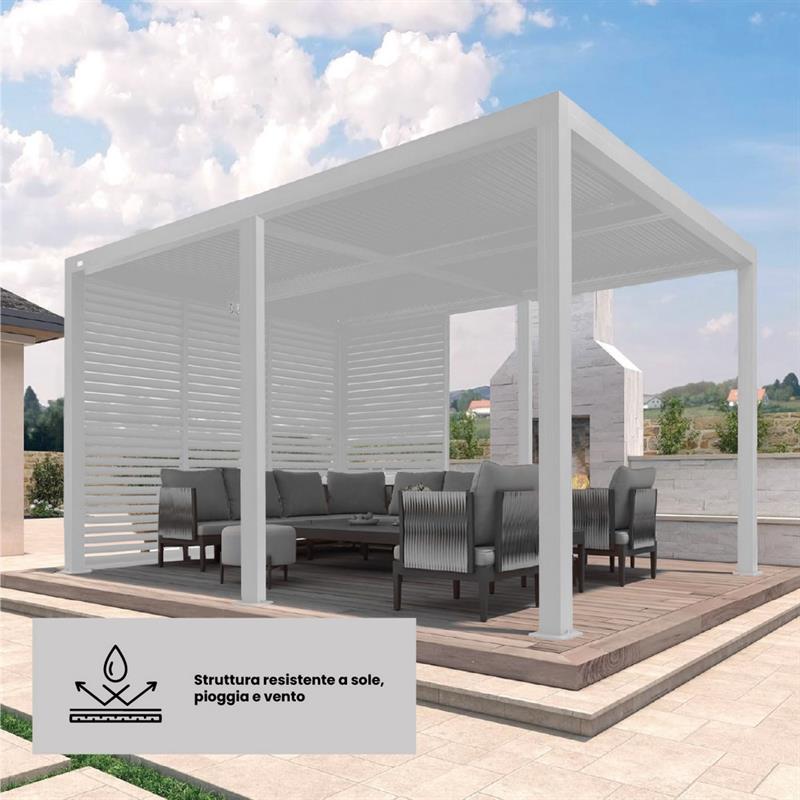 EDEN PERSIANA LATERALE BIANCA X PERGOLA 3M