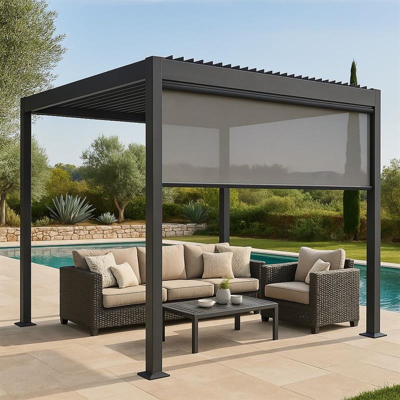EDEN TENDA ANTRACITE X PERGOLA 3M