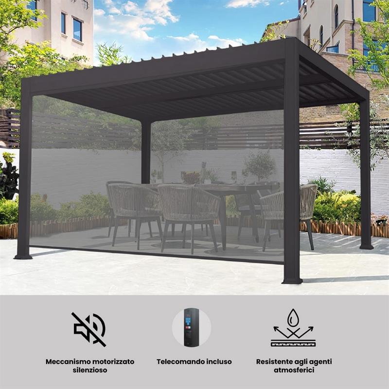 EDEN TENDA ANTRACITE X PERGOLA 3M