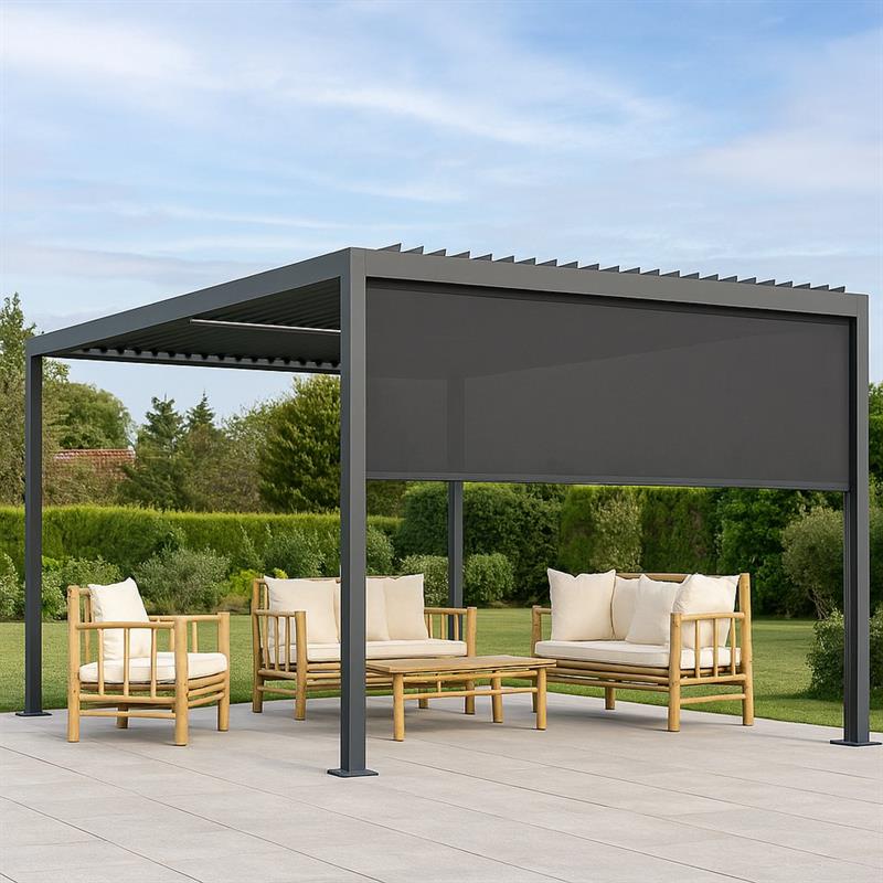 EDEN TENDA ANTRACITE X PERGOLA 4M