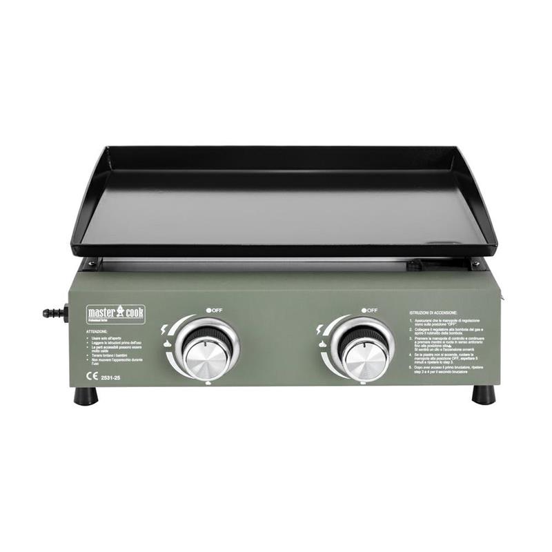 PIASTRA GAS 2 BRUCIATORI GREEN