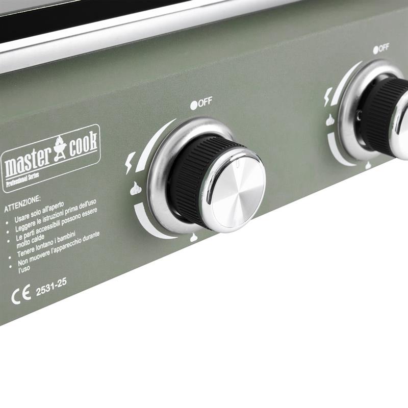 PIASTRA GAS 2 BRUCIATORI GREEN