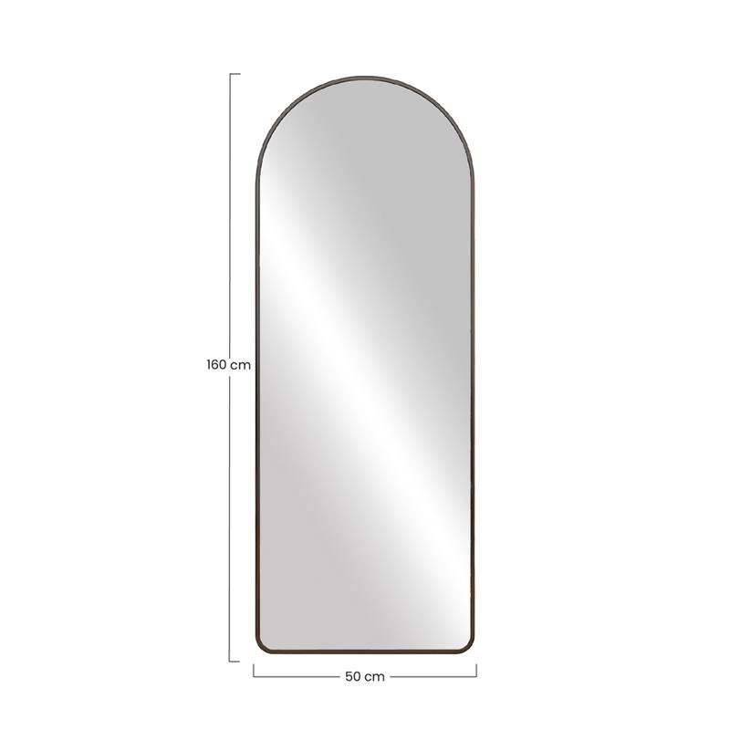 ROANNE SPECCHIO 50X160 CM NERO