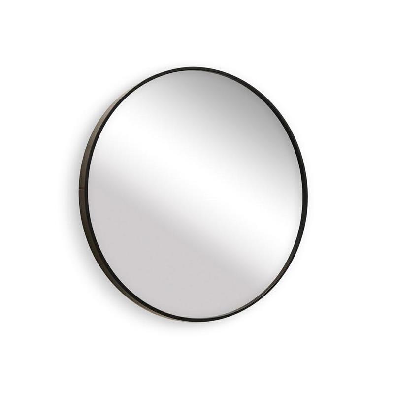 ECOCHE SPECCHIO TONDO 70 CM NERO