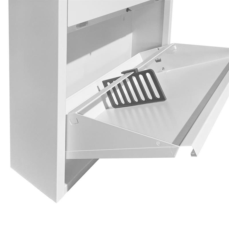 EMY SCARPIERA METALLICA 2A BIANCO 50,5X15,2X74,2 CM