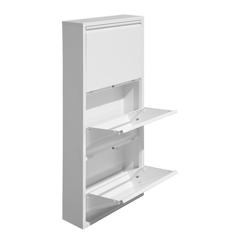 EMY SCARPIERA METALLICA 3A BIANCO 50,5X15,2X109,1 CM