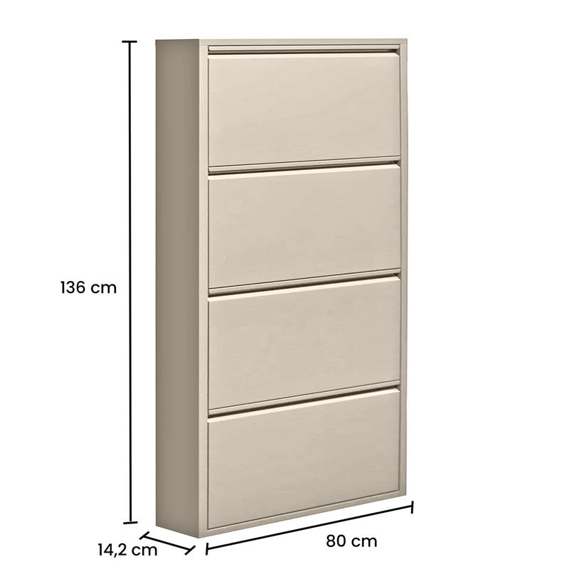 EMY SCARPIERA METALLICA 4A AVORIO 80X14,2X136 CM