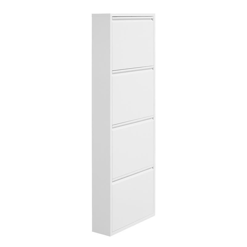 EMY SCARPIERA METALLICA 4A BIANCO 50,5X15,2X144 CM
