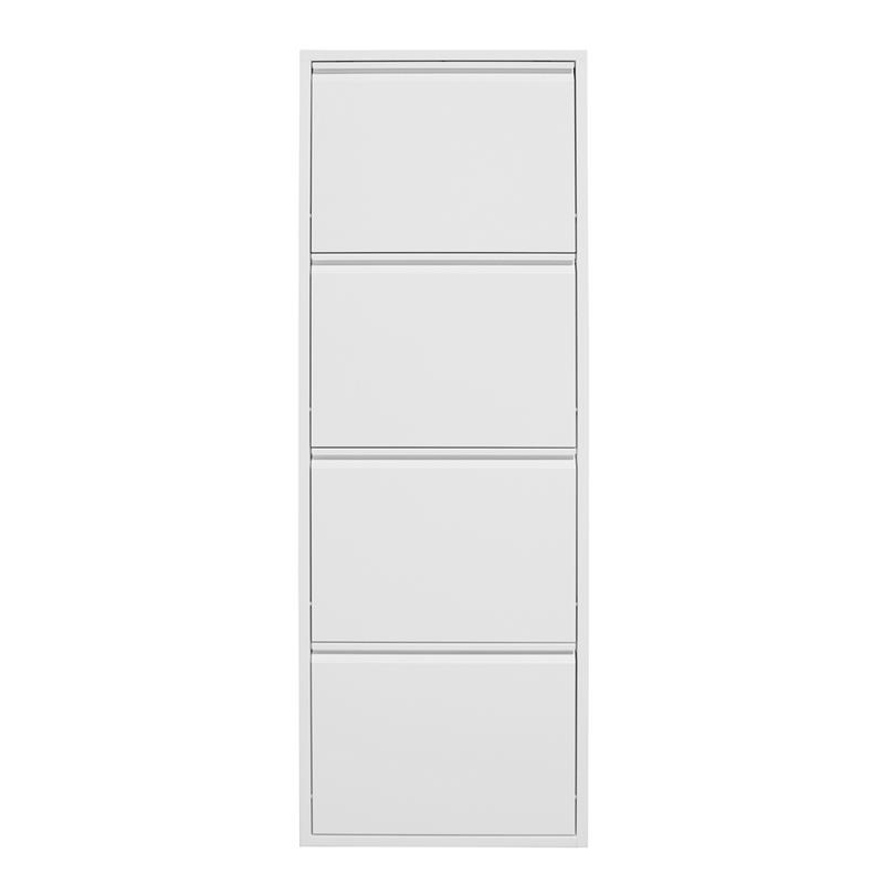 EMY SCARPIERA METALLICA 4A BIANCO 50,5X15,2X144 CM