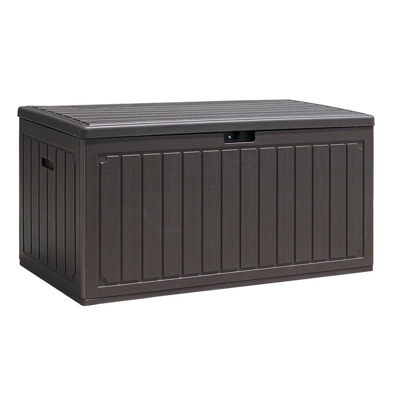 ANDY BAULE IN RESINA MARRONE 113X58X58 CM