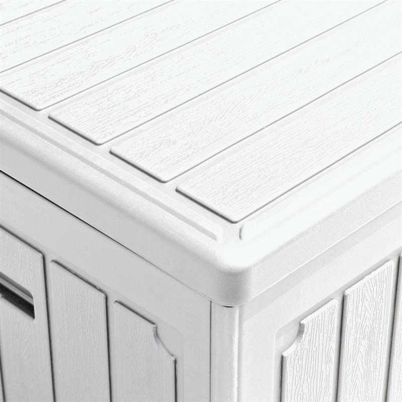 ANDY BAULE IN RESINA BIANCO 113X58X58 CM