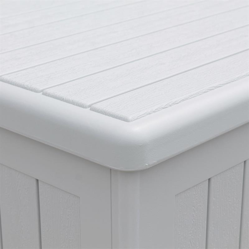 ANDY BAULE IN RESINA BIANCO 140X69X72 CM