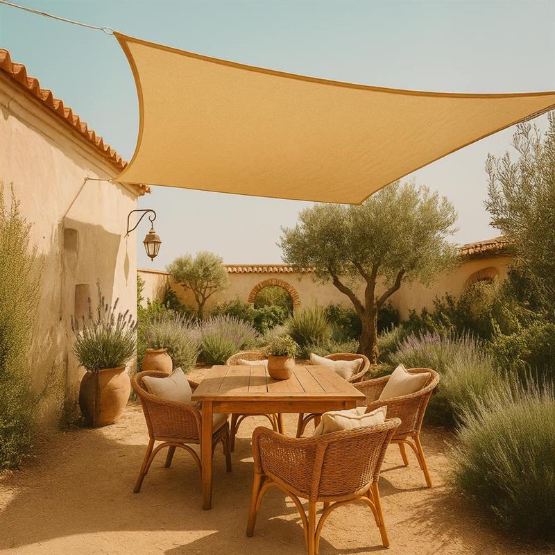VELA OMBRA QUADRA 180GR 4X4MT BEIGE