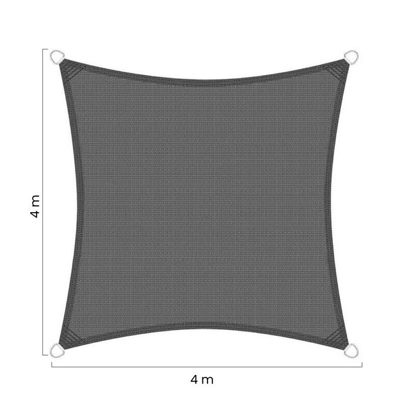 VELA OMBRA QUADRA 180GR 4X4MT GRIGIO