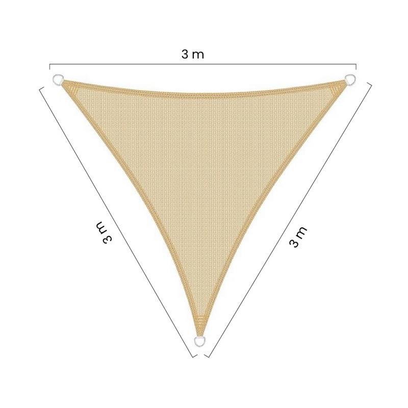 VELA OMBRA TRIANG.180GR 3X3X3 BEIGE