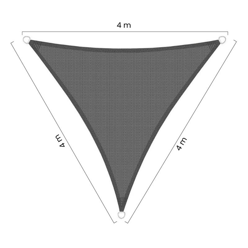 VELA OMBRA TRIANG.180GR 4X4X4 GRIGIO