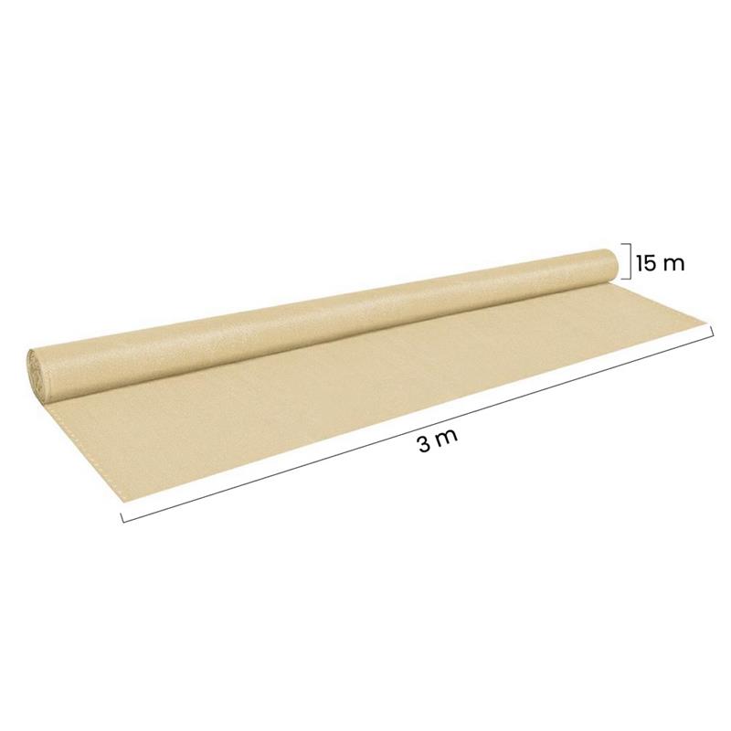 RETE OMBRA 120GR 3X15MT BEIGE