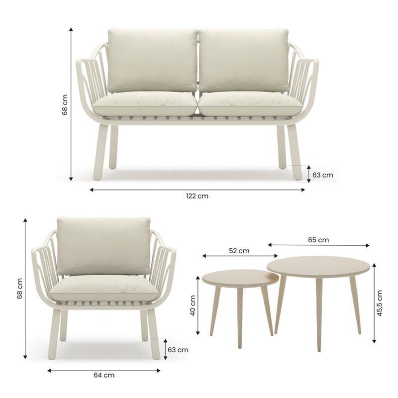 PANAY SET DA GIARDINO AVORIO