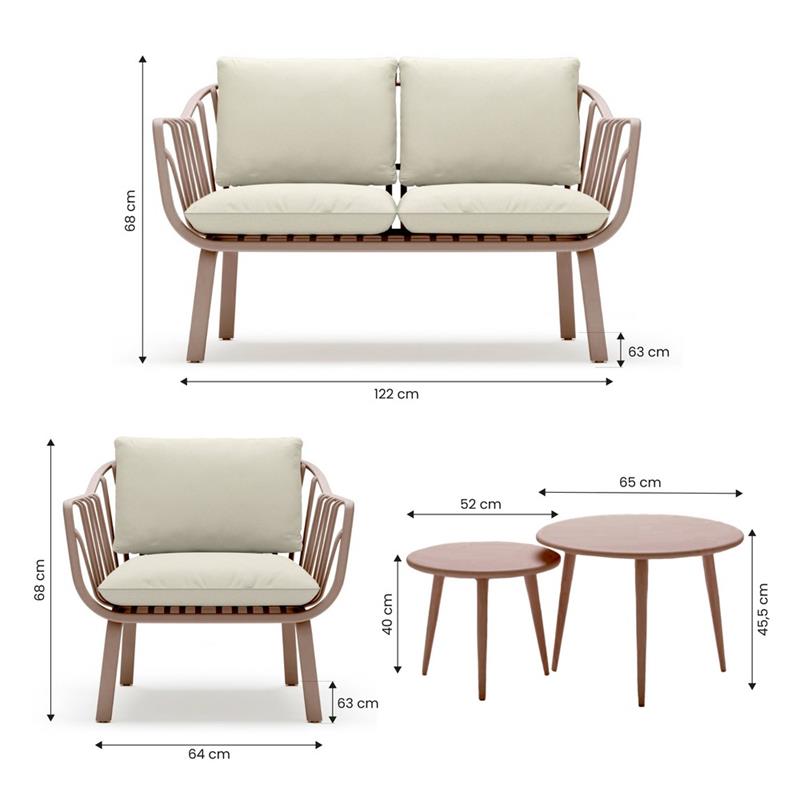 PANAY SET DA GIARDINO MATTONE