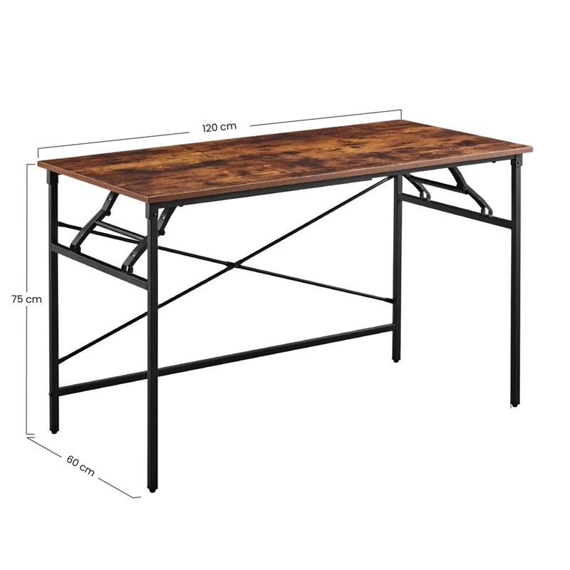 TYLER SCRIVANIA INDUSTRIAL PIEGHEVOLE 120X60X76 CM