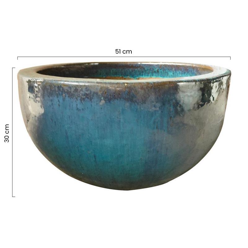 VASO MAHON 51*30 VERDE ACQUA
