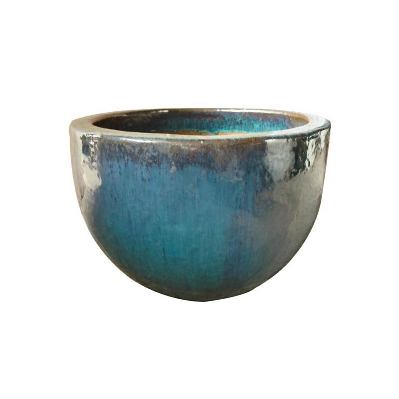 VASO MAHON 38*28 VERDE ACQUA