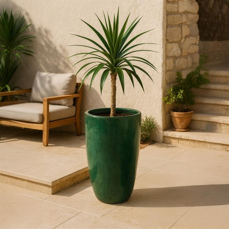 VASO INCA 38*58 VERDE BOTTIGLIA