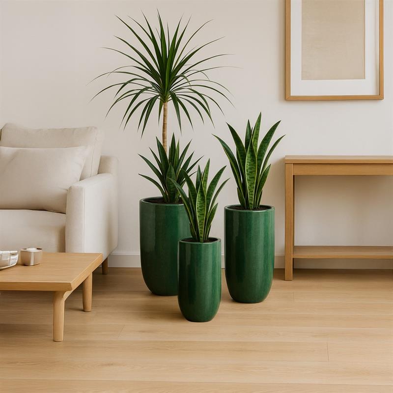 VASO INCA 30*50 VERDE BOTTIGLIA