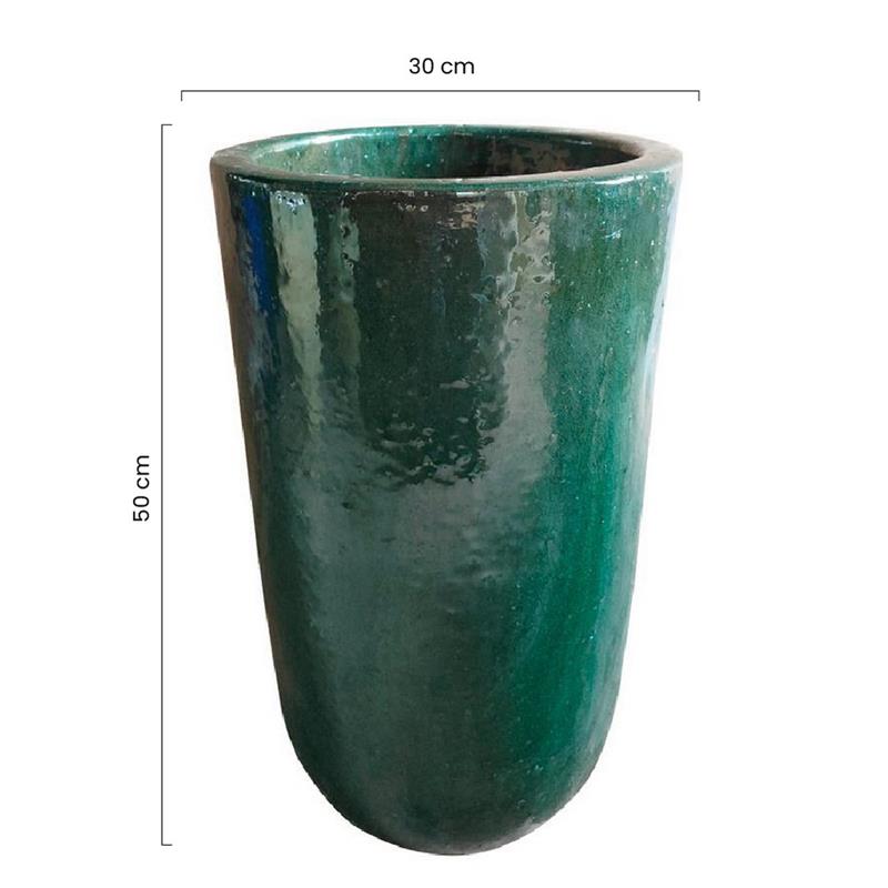 VASO INCA 30*50 VERDE BOTTIGLIA
