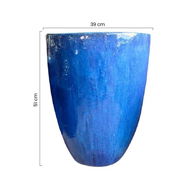 VASO CANAR 39*51 BLU COBALTO