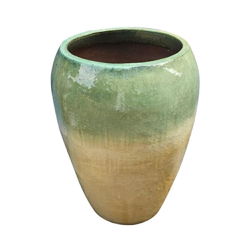 VASO MANACOR 60*68 VERDE ACQUA / GREZZO
