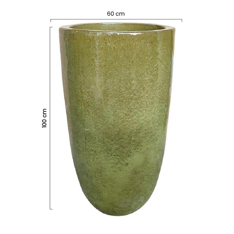 VASO RAJADA 60*100 VERDE AVOCADO