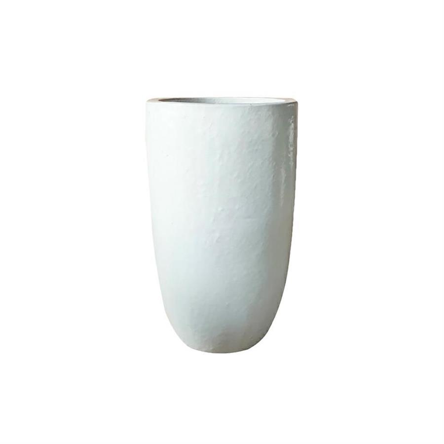 Vaso bianco  in ceramica smaltata 46x78 cm - Real