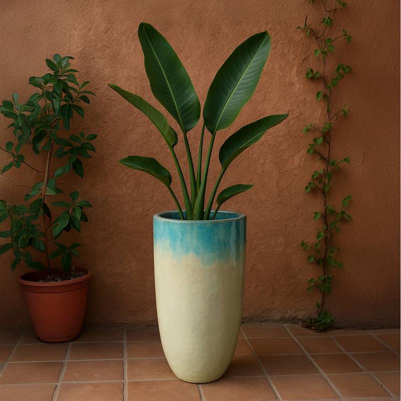 VASO REAL 46*78 CELESTE / BIANCO