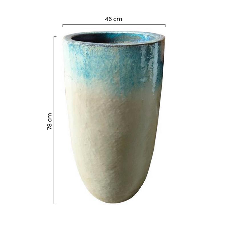 VASO REAL 46*78 CELESTE / BIANCO