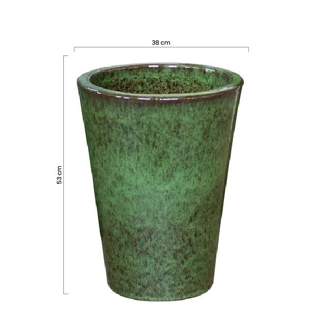 VASO MIKONOS 38*53 VERDE