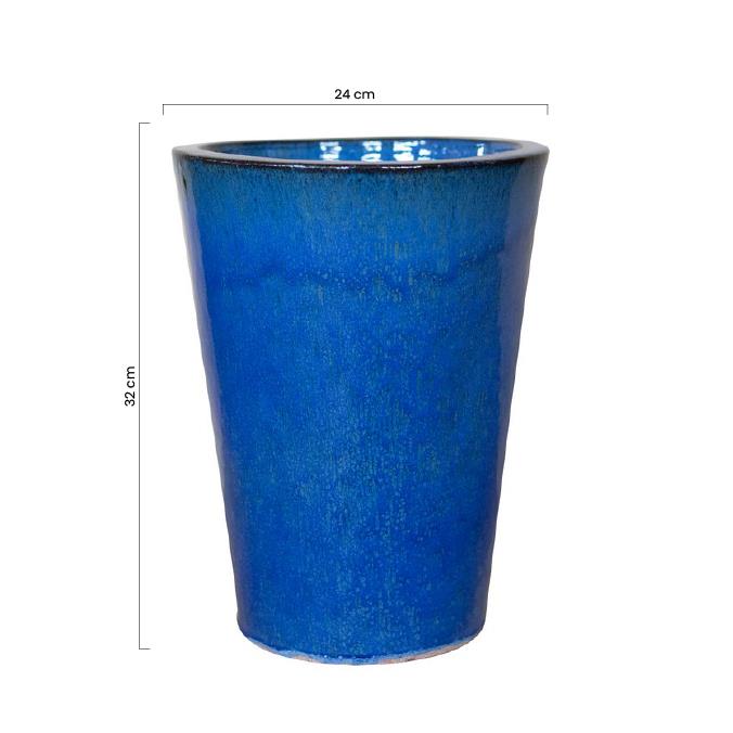 VASO MIKONOS 24*32 BLU