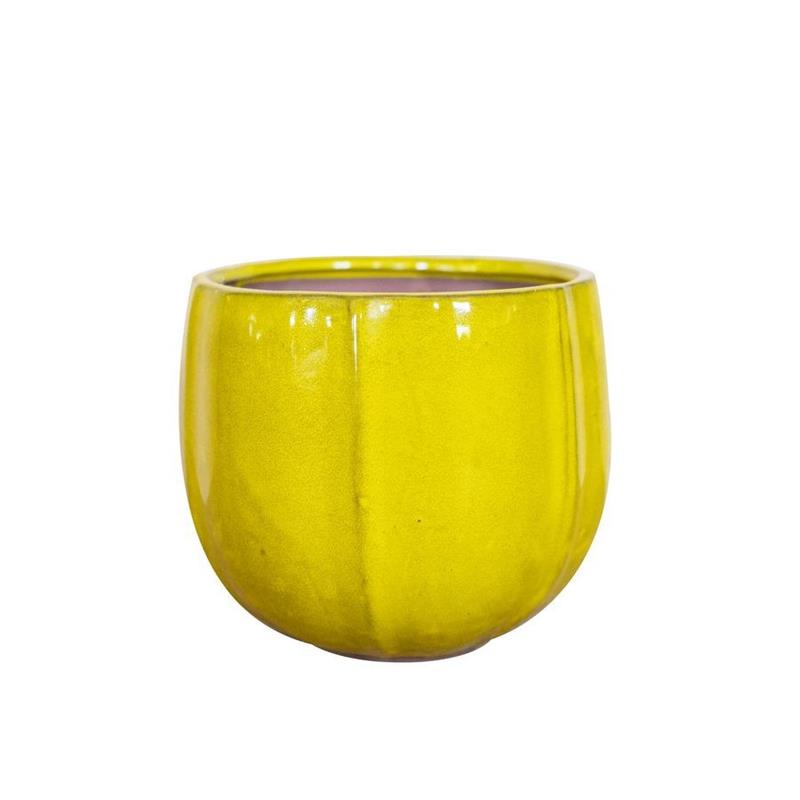VASO SANTORINI 35*34 GIALLO