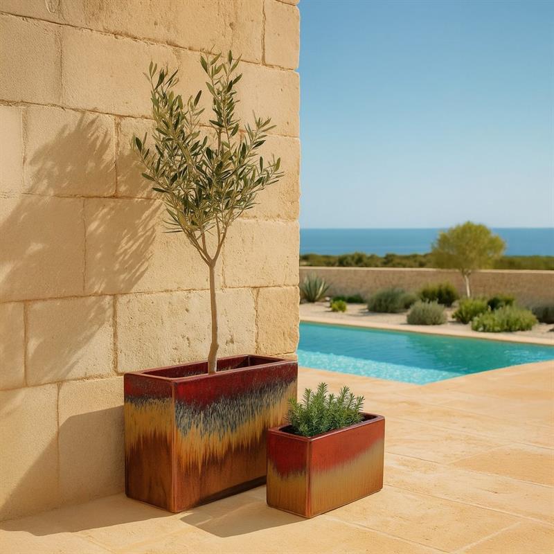 VASO FANO 60*25*38 ROSSO