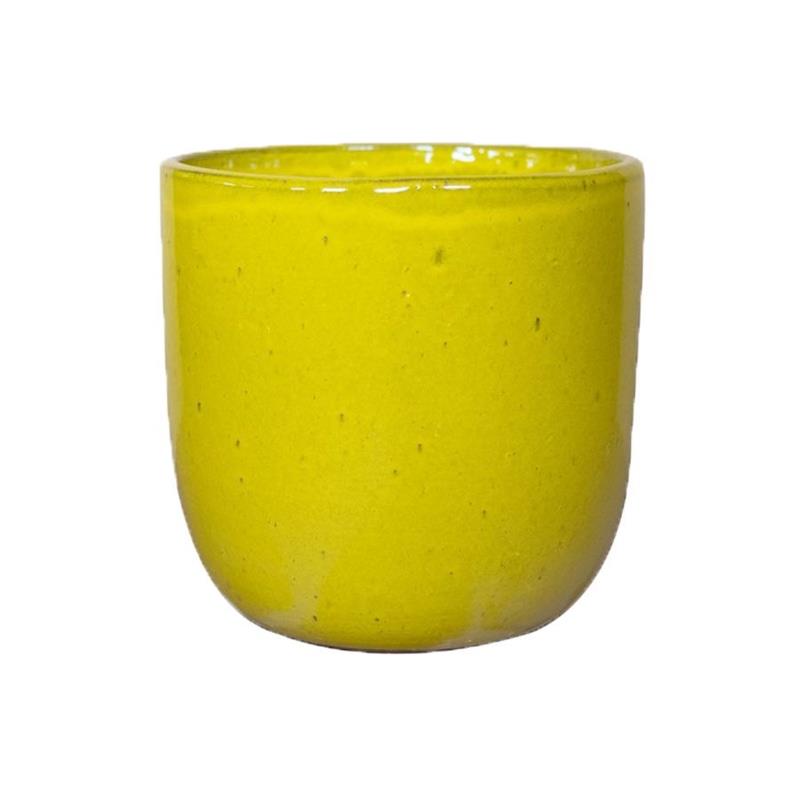 VASO CORFU 27*27 GIALLO