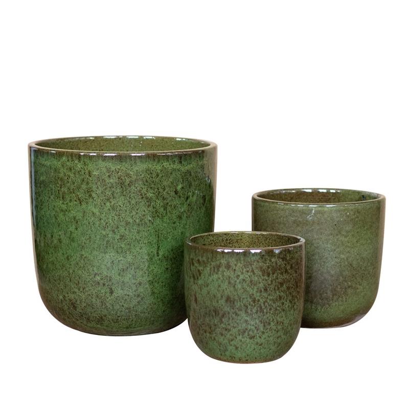 VASO CORFU 37*37 VERDE