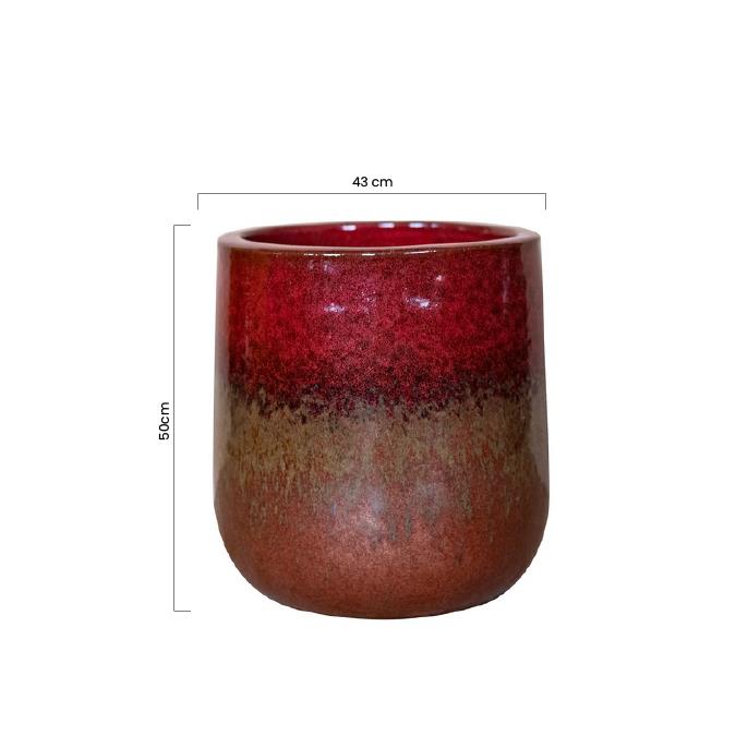 VASO ZANTE 43*50 ROSSO