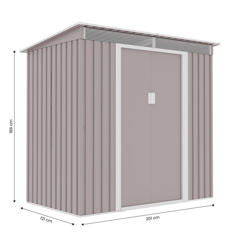 CASETTA METAL SKY 201X121X186 GRIGIA