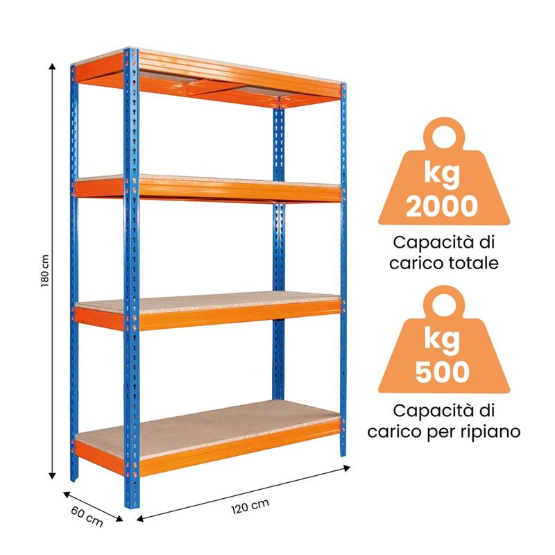 SCAFF RACK 180X120X60CM