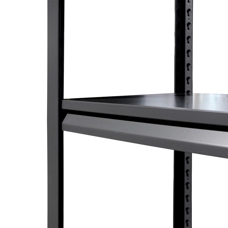 SCAFFALE METALLICO 5 RIPIANI NERO 91X41X183