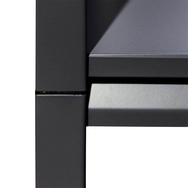 SCAFFALE METALLICO 5 RIPIANI NERO 91X41X183
