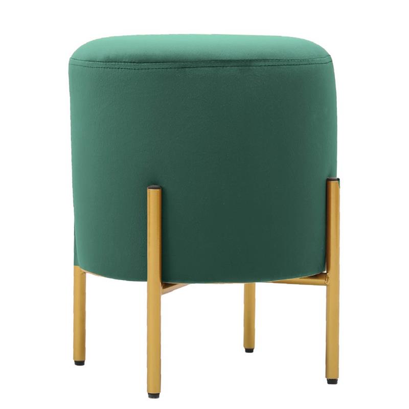 POUFF PIEDI OTTONE VERDE