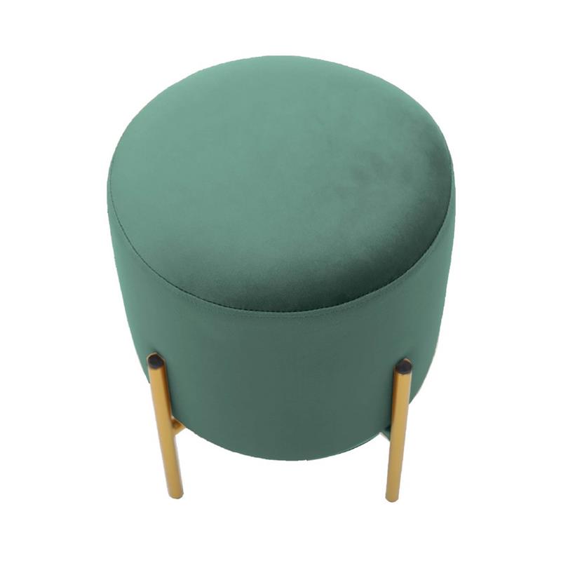 POUFF PIEDI OTTONE VERDE