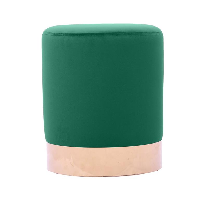 POUFF PLACCA ORO VERDE